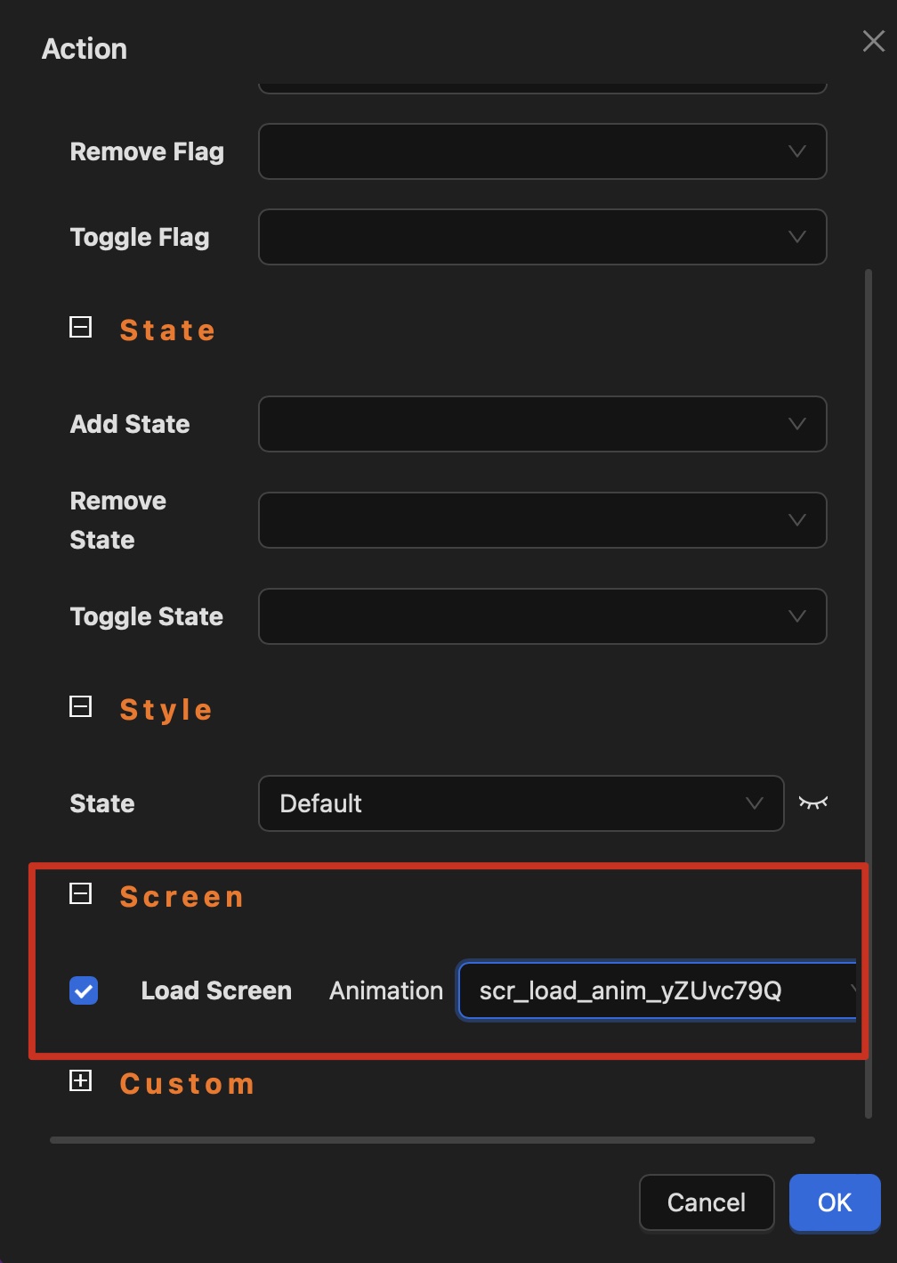 Apply Screen Load Animation
