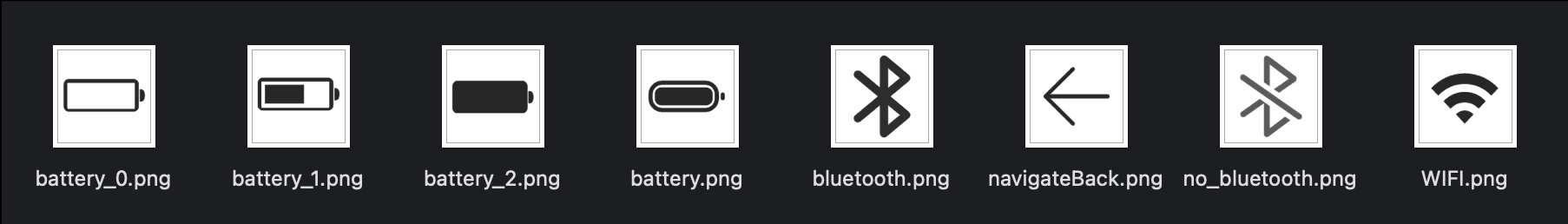 Status Bar Resources
